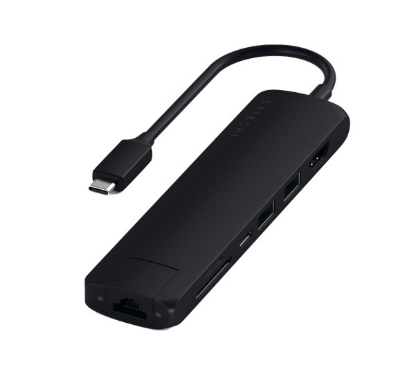 Satechi - Adattatore Multiporta USB-C Slim - Nero