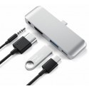 Satechi - Adattatore Multiporta Pro in Alluminio - USB-C  - Grigio