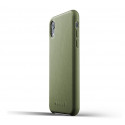 Mujjo Leather Case iPhone XR groen