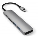 Satechi - Adattatore Multiporta V2 - USB-C - Grigio scuro