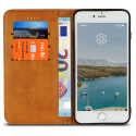 Casecentive Leren Wallet - Cover iPhone 7 / 8 Plus - Marrone chiaro