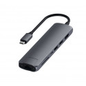 Satechi - Adattatore Multiporta USB-C Slim - Grigio scuro