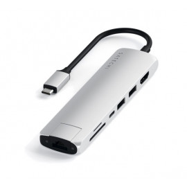 Satechi - Adattatore Multiporta USB-C Slim - Argento 