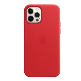 Apple Leather MagSafe Case iPhone 12 / 12 Pro Red