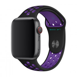 Apple Nike Sport Band - Cinturino per Apple Watch  42mm / 44mm / 45mm / 49mm Black / Hyper Grape
