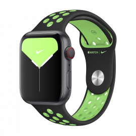 Apple Nike Sport Band - Cinturino per Apple Watch 42mm / 44mm / 45mm - Black / Lime Blast