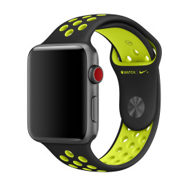 Apple Nike Sport Band - Cinturino per Apple Watch 38mm / 40mm - Black / Volt