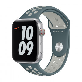 Apple Nike Sport Band - Cinturino per Apple Watch 42mm / 44mm / 45mm / 49mm - Hasta / Light Silver