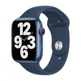 Apple Sport Band - Cinturino per Apple Watch 42mm / 44mm / 45mm / 49mm - Abyss Blue