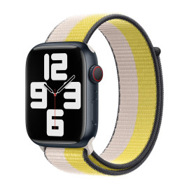 Apple Sport Loop - Cinturino per Apple Watch 42mm / 44mm / 45mm / 49mm - Oat Milk / Lemon Zest