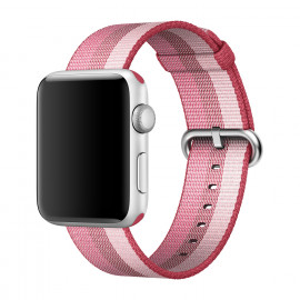 Apple Woven Nylon - Cinturino per Apple Watch 42mm / 44mm / 45mm / 49mm - Berry