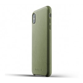 Mujjo Leather Case iPhone XS Max groen