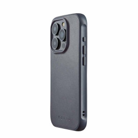 Mujjo - Cover Impact Case con MagSafe per iPhone 15 Pro - Blu acciaio
