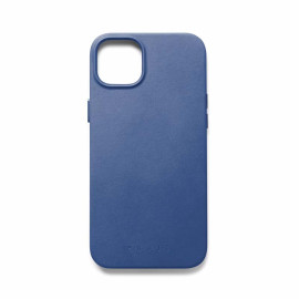 Mujjo Leather Case with MagSafe iPhone 15 Plus blue