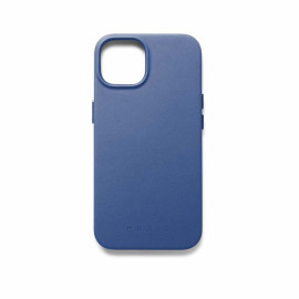 Mujjo Leather Case with MagSafe iPhone 15 blue