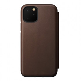 Nomad Rugged Folio Leather Case iPhone 11 Pro bruin