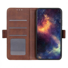 Casecentive Leren Wallet - Cover magnetica per Galaxy A51 - Marrone