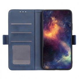 Casecentive Leren Wallet - Cover magnetica per Galaxy S20 - Blu
