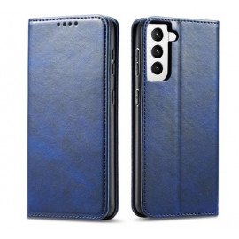 Casecentive Leren Wallet Luxe - Cover Samsung Galaxy S21 - Blu