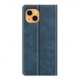 Casecentive - Cover a portafoglio a scatto per iPhone 14 - Blu