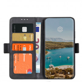 Casecentive Magnetische Leren Wallet case iPhone 12 Mini zwart