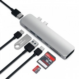 Satechi - Adattatore Multiporta Pro - USB-C - Argento