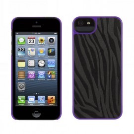 Griffin Moxy Form iPhone 5(S)/SE Zebra zwart/paars