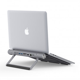 i-Tec Metal Cooling Laptop Stand + USB-C Dock Metal Pad 