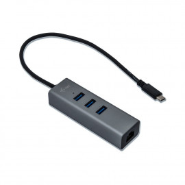 i-Tec - Hub USB-C 3 Port + Adattatore Gigabit Ethernet