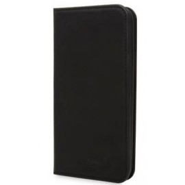 Knomo iPhone X / XS Premium Leather Folio Zwart