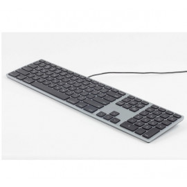 Matias - Tastiera cablata con LED RGB AZERTY con Mac layout - Space Grey