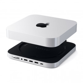 Satechi - Hub USB in alluminio per Apple Mac Mini con slot SSD - Argento