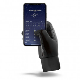 Mujjo - Guanti Touchscreen con Doppio Isolamento - Taglia S - Nero