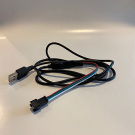 Ranqer - Cavo di alimentazione USB per sedia da gaming RGB - Modello V1 - Nero