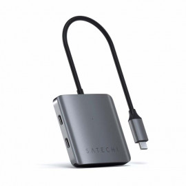Satechi - Hub USB-C a 4 porte in alluminio - Space gray