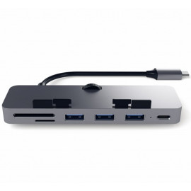Satechi Clamp Pro - Adattatore Multiporta - USB-C - Grigio scuro