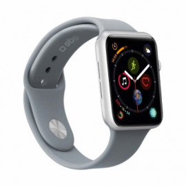 SBS - Cinturino in silicone per Apple Watch M / L - 38 / 40mm - Grey 