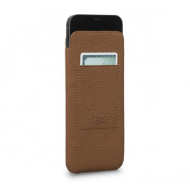 Sena Ultraslim Wallet - Custodia portacarte iPhone 13 Pro Max - Marrone