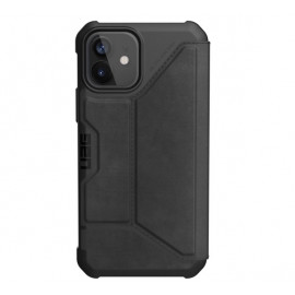UAG Metropolis Leather Hard Case iPhone 12 / iPhone 12 Pro zwart