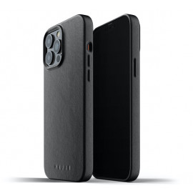 Mujjo Leather Case iPhone 13 Pro Max zwart