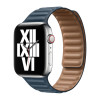 Apple Leather Link - Cinturino in pelle Apple Watch - 38mm / 40mm / 41mm - S/M - Baltic Blue