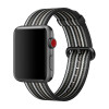 Apple Woven Nylon - Cinturino per Apple Watch 38mm / 40mm / 41mm - Black Stripe