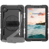 Casecentive Handstrap Pro - Case con impugnatura per Galaxy Tab A8 2022 - Nero