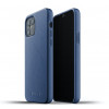 Mujjo Leather Case iPhone 12 / iPhone 12 Pro blauw