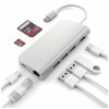 Satechi - Adattatore Multiporta - USB-C - Ethernet - Argento
