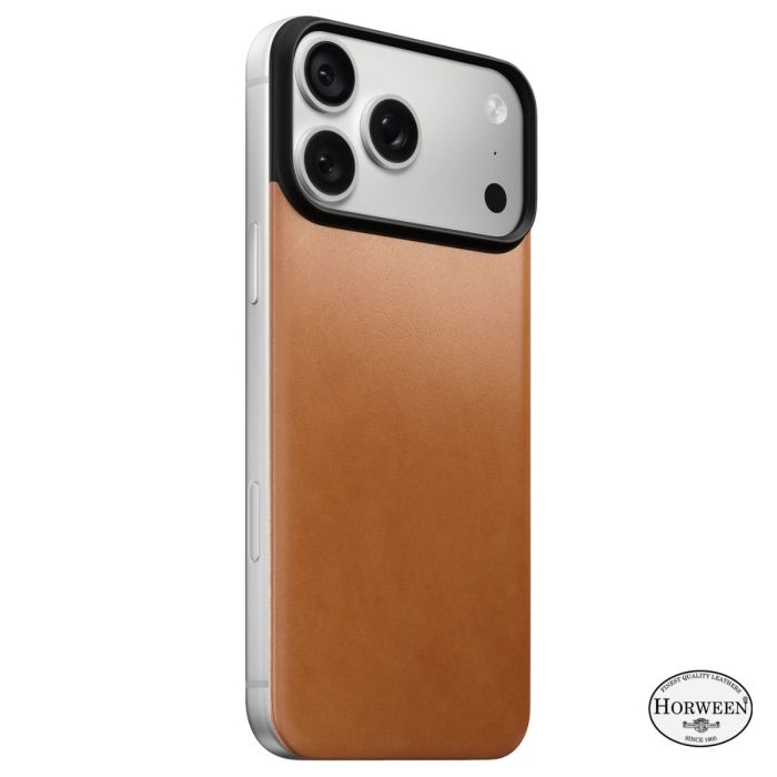 Nomad Retro Magnetico in Pelle Horween MagSafe iPhone 18 Pro Max Saddle