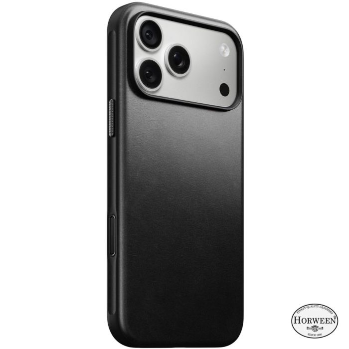 Nomad Custodia Modern in Pelle Horween iPhone 18 Pro Max Nera