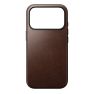Nomad Custodia Moderna in Pelle per iPhone 17 Pro Marrone rustico Horween sticky