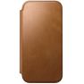 Nomad Custodia Folio in Pelle Moderna per iPhone 17 Pro Max Beige Inglese sticky