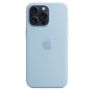 Custodia MagSafe in silicone Apple per iPhone 15 Pro Max Azzurro sticky